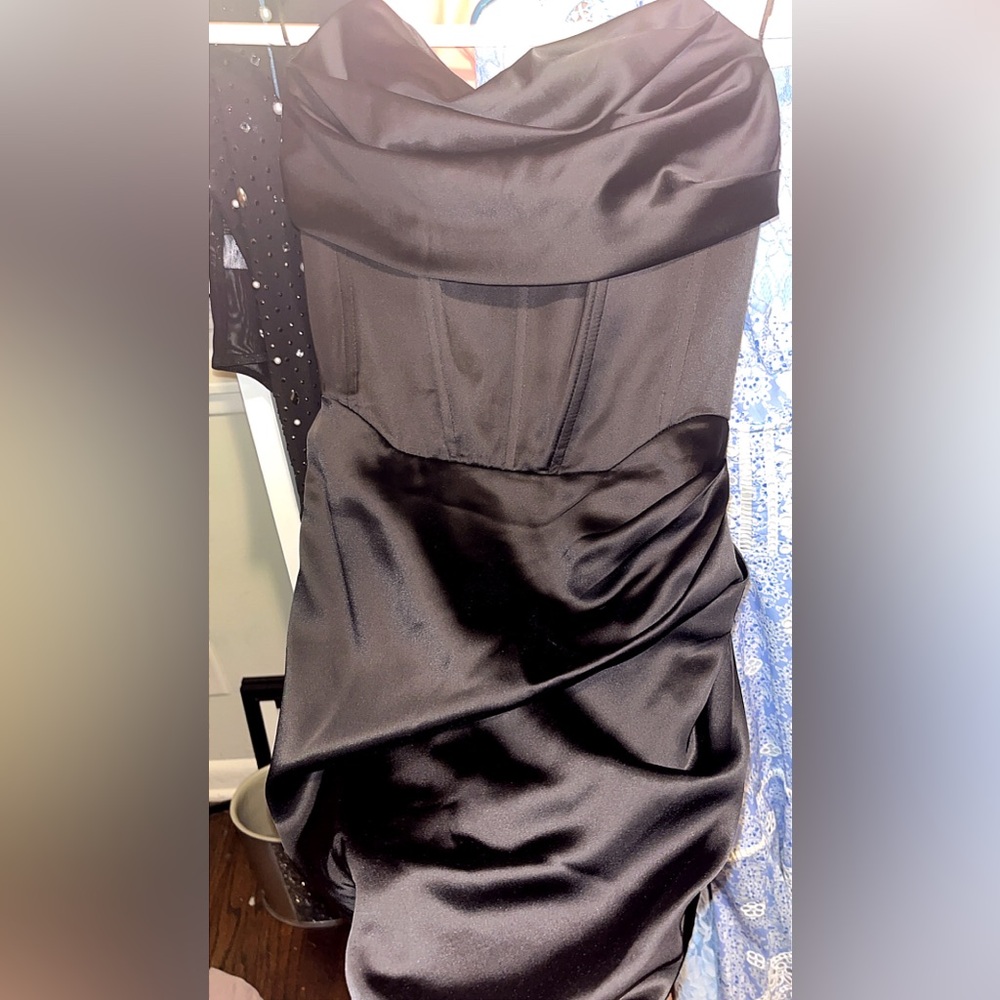 Bardot Black Strapless Dress
